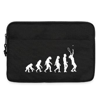 Évolution du tennis - Sacoche pour ordinateur portable 13 pouces - noir - Devant