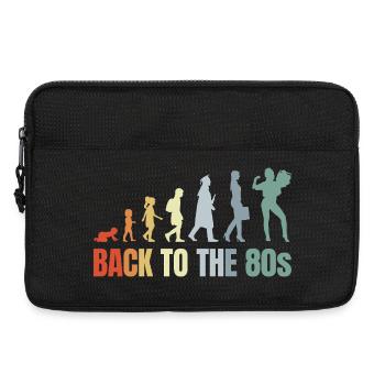 80er Jahre Mädchen Kind bis Erwachsener - Laptoptasche 13" - Schwarz - Vorne