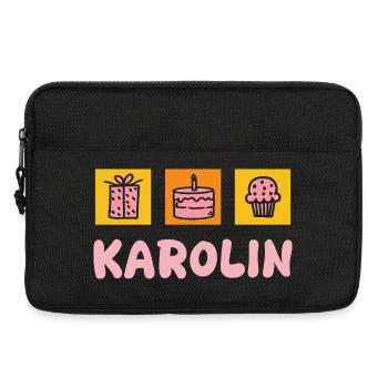 Karolin comme prénom - Sacoche pour ordinateur portable 13 pouces - noir - Devant