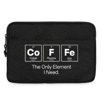 Coffee The Only Element I Need - Laptop bag 13" - black - Front