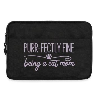 Ronronner Parfaitement Belle Être Maman Chat Katzenmama - Sacoche pour ordinateur portable 13 pouces - noir - Devant