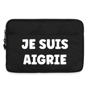 Je Suis Aigri - Typo Bold Statement - Sacoche pour ordinateur portable 13 pouces - noir - Devant