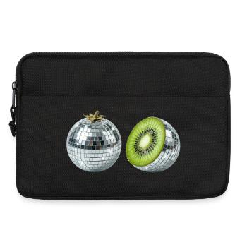 Kiwi Disco Mirror Ball - Laptop bag 13" - black - Front