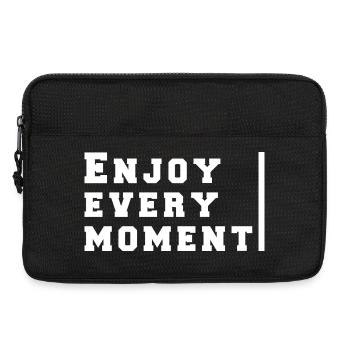 Genießen Sie jeden Moment - Laptoptasche 13" - Schwarz - Vorne