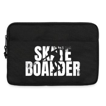 Funny Skateboarder - Laptop bag 13" - black - Front