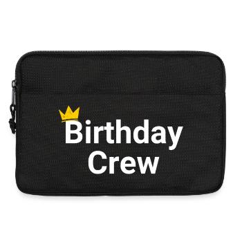 Birthday Crew - Laptoptasche 13" - Schwarz - Vorne