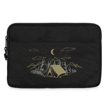 Nachtlagerzelt in Pines - Laptoptasche 13" - Schwarz - Vorne