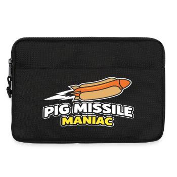 Pig Missile Maniac Drôle de Conception de la Roquette Hot Dog - Sacoche pour ordinateur portable 13 pouces - noir - Devant