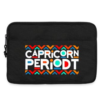 Steinbock-Perioden, Neon-Tierkreis, - Laptoptasche 13" - Schwarz - Vorne
