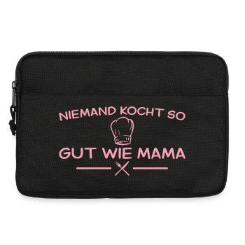 Niemand kocht so gut wie Mama – Muttertag - Laptoptasche 13" - Schwarz - Vorne
