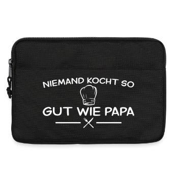 Niemand kocht so gut wie Papa – Vatertag - Laptoptasche 13" - Schwarz - Vorne