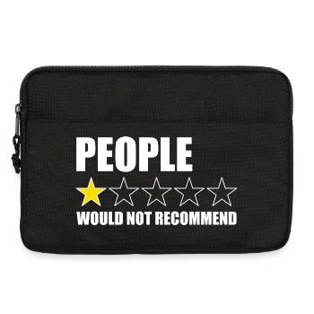 Man würde introvertierten Anti-Menschen nicht empf - Laptoptasche 13" - Schwarz - Vorne