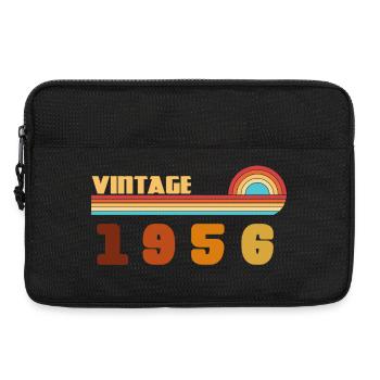 70 Jahre altes Schwarz-Gold-Tee Geboren 1956 - Laptoptasche 13" - Schwarz - Vorne