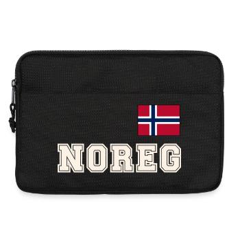 NORWEGN - NOREG Trikot Look - Flagge auf der Brust - Laptoptasche 13" - Schwarz - Vorne
