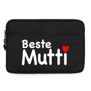 Beste Mutti Spruch Mama - Laptoptasche 13" - Schwarz - Vorne