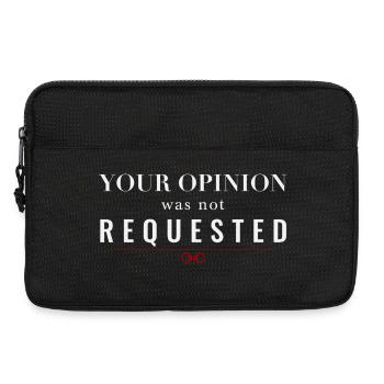 Deine Meinung wurde nicht eingeholt – dominante Einstellung - Laptoptasche 13" - Schwarz - Vorne