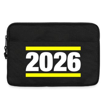 2026 Jahr - Laptoptasche 13" - Schwarz - Vorne