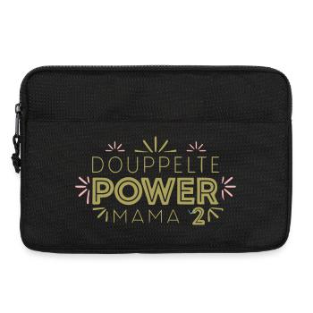 Mama Hoch 2 Zwillinge Zweifache Mutter Mama - Laptoptasche 13" - Schwarz - Vorne