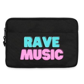 Rave Music Neon 3D - Laptop bag 13" - black - Front