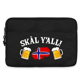 Norway Vacation Norge Fjords Scandinavian Beer Ska - Laptoptasche 13" - Schwarz - Vorne