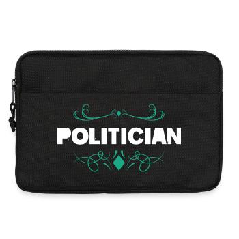 Lettrage orné de politicien - Sacoche pour ordinateur portable 13 pouces - noir - Devant