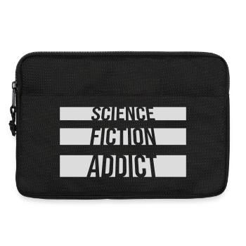 Science Fiction Addict Sci Fi Liebhaber Zitat Text - Laptoptasche 13" - Schwarz - Vorne