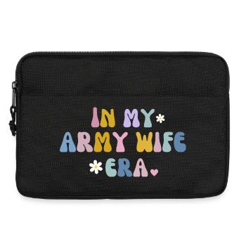 In My Army Wife Era Military Spouse Gift - Laptop bag 13" - black - Front