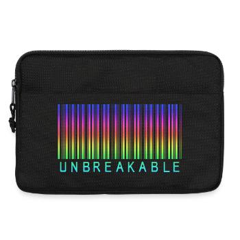 Barcode Unbreakable Rainbow - Laptop bag 13" - black - Front