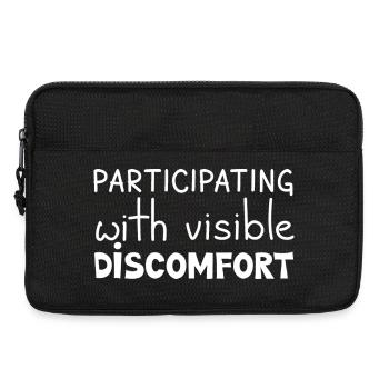 Participer avec un malaise visible, blanc - Sacoche pour ordinateur portable 13 pouces - noir - Devant