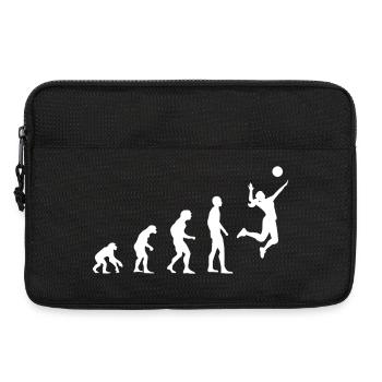 Volleyball Geschenkidee - Laptoptasche 13" - Schwarz - Vorne