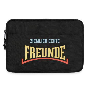 Ziemlich Echte Freunde (Freundschaft / Konkav / 3) - Laptoptasche 13" - Schwarz - Vorne