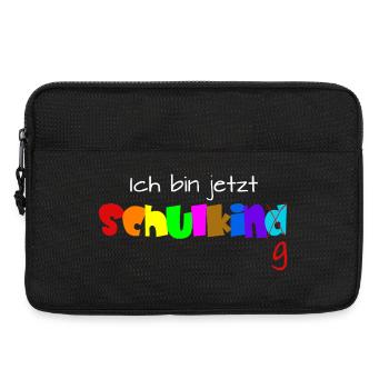 Ich bin jetzt Schulkind - Laptoptasche 13" - Schwarz - Vorne