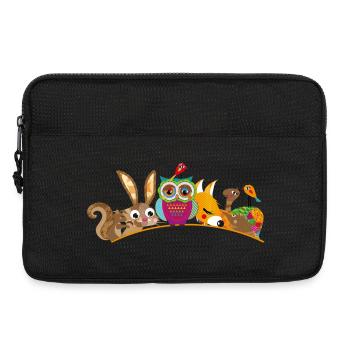 eight forest animals - Laptop bag 13" - black - Front