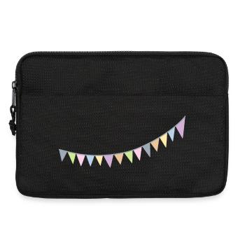 Pennant chain scandinavian decoration nursery - Laptop bag 13" - black - Front