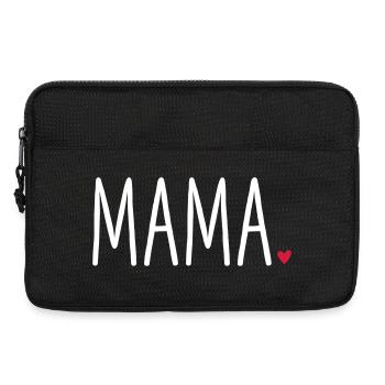 Maman Coeur - Cadeau Amour Fête des Mères - Sacoche pour ordinateur portable 13 pouces - noir - Devant