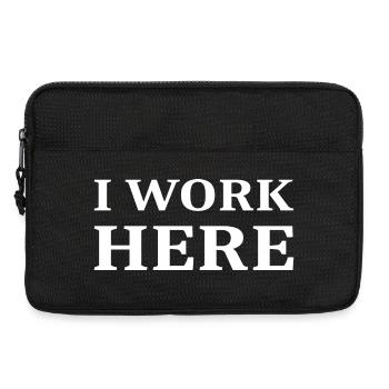 I work here - Laptop bag 13" - black - Front