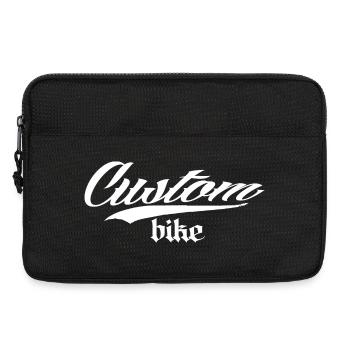 custom bike biker tour rock bobber tuner tuning - Sacoche pour ordinateur portable 13 pouces - noir - Devant