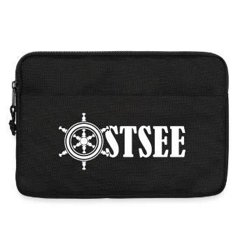 ostsee steuerrad boot Kapitän see symbol Meer - Laptoptasche 13" - Schwarz - Vorne