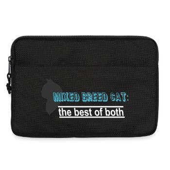Best of both, Katzen Sprüche, Silhouetten - Laptoptasche 13" - Schwarz - Vorne