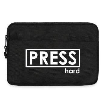 PRESS hard - Laptoptasche 13" - Schwarz - Vorne