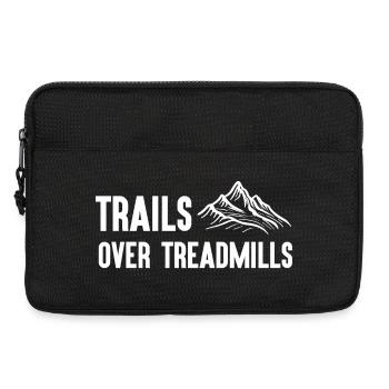 Trailrunning - Trails über Laufbänder - Laptoptasche 13" - Schwarz - Vorne
