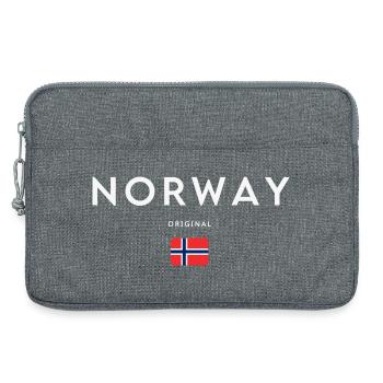 Norwegian flag, Norwegian pride - Laptop bag 13" - heather grey - Front