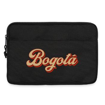 Bogotá Retro Script Schriftzug - Laptoptasche 13" - Schwarz - Vorne