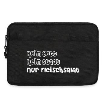 Pas de dieu, pas d’état, juste de la salade de viande - Sacoche pour ordinateur portable 13 pouces - noir - Devant