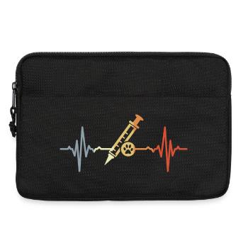 Tiermedizin Spritze EKG - Laptoptasche 13" - Schwarz - Vorne