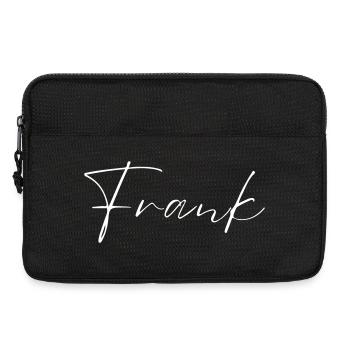 Frank Name T-Shirt Gift for Men - Laptop bag 13" - black - Front