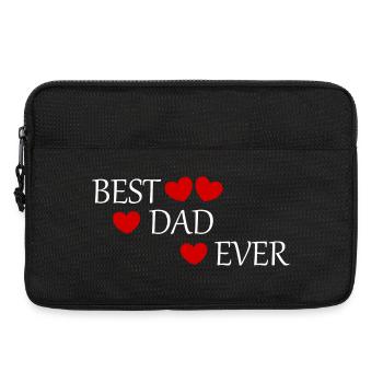 Vatertag Papa Vater best dad ever Spruch Vatertag - Laptoptasche 13" - Schwarz - Vorne
