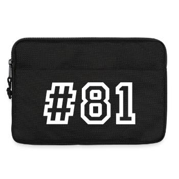 1981 Hashtag - Laptoptasche 13" - Schwarz - Vorne