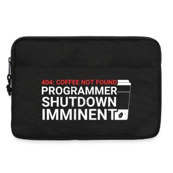 Les programmeurs génèrent du code à partir de café - Sacoche pour ordinateur portable 13 pouces - noir - Devant