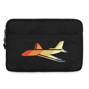 Vintage Flugzeug Grafik - Laptoptasche 13" - Schwarz - Vorne